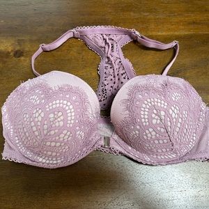 Push-Up Racerback Lace Bra